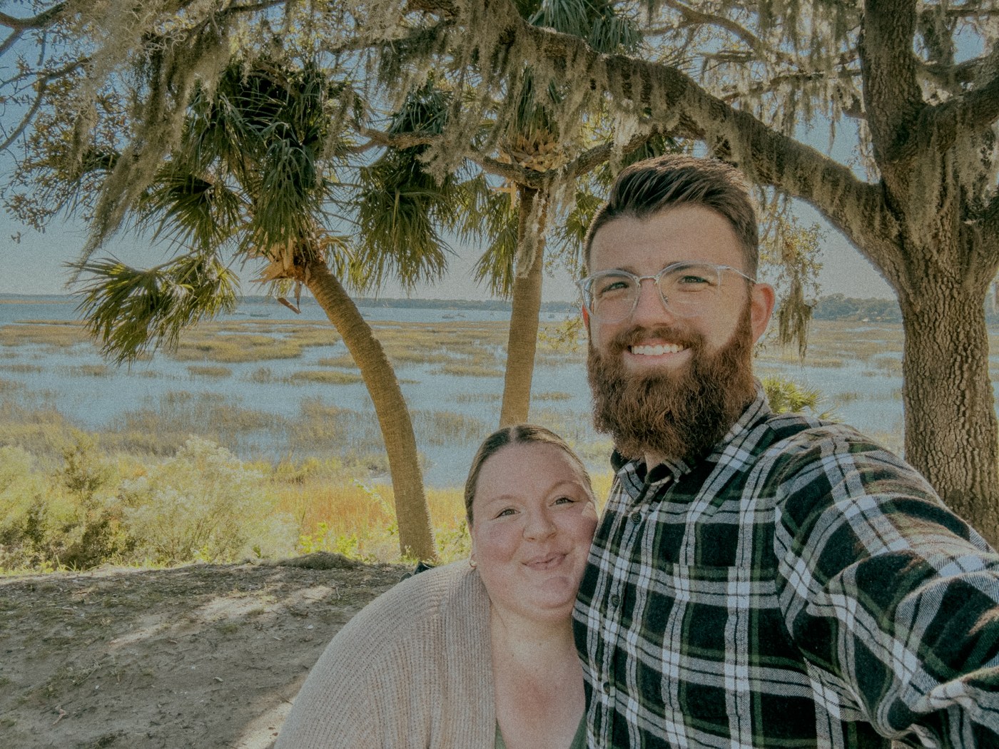 Austin and Sarah in the Lowcountry marsh